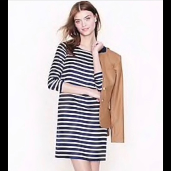 J. Crew Dresses & Skirts - Silk J. Crew Stripe Dress Lined
